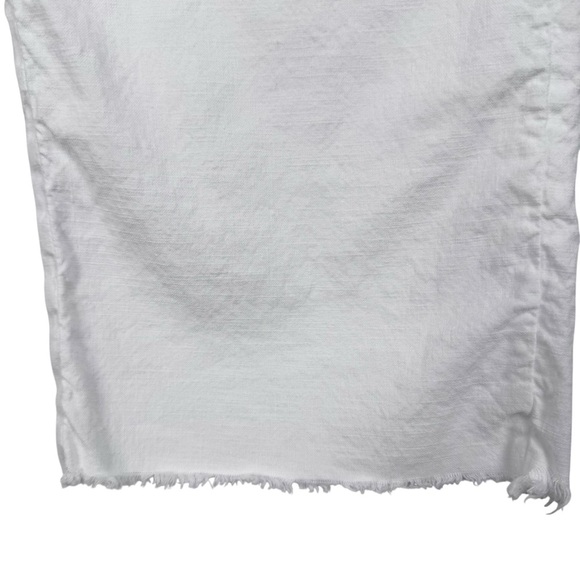 Frank & Eileen Kinsale Cotton Linen Pant White Size 2 Classic Minimalist Trouser - Picture 6 of 10